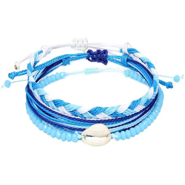 Beaded and Braided Bracelet Trio - CHARM BY CASA - Bracelet