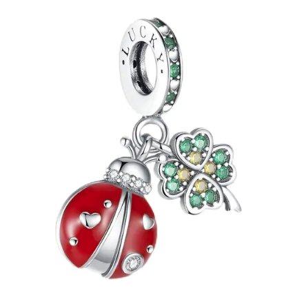 Lucky Ladybug and Clover Charm - CHARM BY CASA - Charm