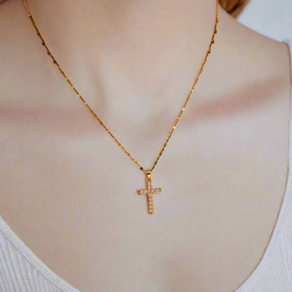 Sparkle Cross - CHARM BY CASA - Necklace