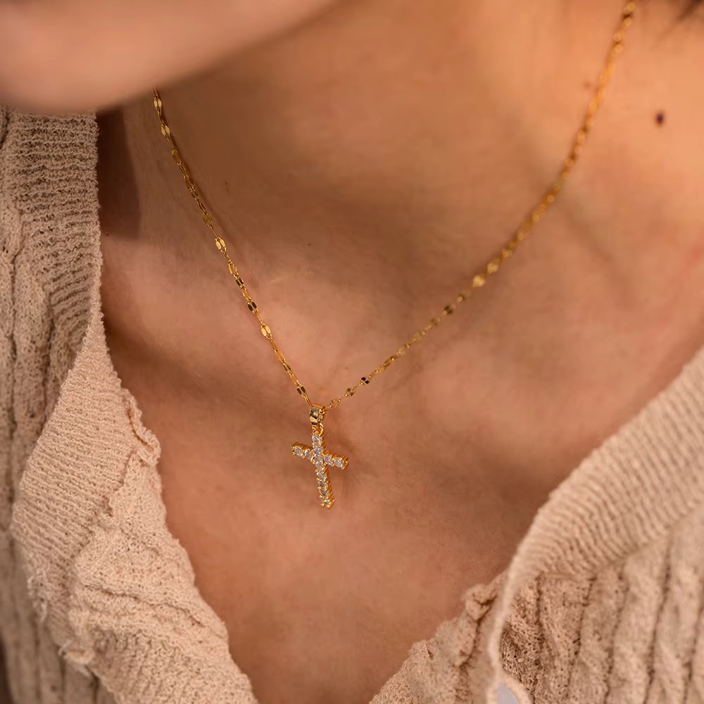 Sparkle Cross - CHARM BY CASA - Necklace