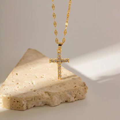 Sparkle Cross - CHARM BY CASA - Necklace