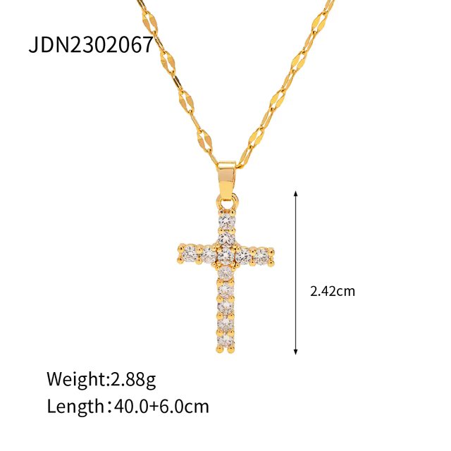 Sparkle Cross - CHARM BY CASA - Necklace