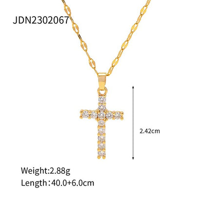 Sparkle Cross - CHARM BY CASA - Necklace