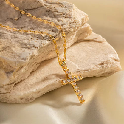 Sparkle Cross - CHARM BY CASA - Necklace